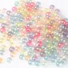 Contas Redondas Não Porosas de 6/8/10mm, Contas Peixe Humano, Bolha Mágica para Decoração de Unhas, Acessórios de Arte para Unhas DIY