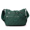 Bolso de Hombro Multicompartimento 2024 para Mujer Bolso Cruzado Creativo con Bordado de Rombos Bolsa de Nylon de Gran Capacidad Transfronteriza Venta al por Mayor Viajes
