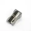 Cuchillo de Bolsillo para Cepillado de Metal de Aluminio Cuadrado Doble Agujero Agujero Único Sacapuntas Portátil Pequeño Mini Sacapuntas Portátil
