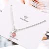 Pulsera de Cristal de Fresa Natural para Mujer Estilo Coreano Fresca Combinable Elegante Cristal Rosa Estrella de Cinco Puntas Ins Pulsera Corazón de Chica