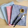 Manteles, individuales, paños de cocina, vajilla de cocina, vajilla de boda, individuales de tela para exteriores, manteles de estilo occidental, de lino y algodón teñido en hilo