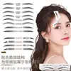 Pegatinas de Cejas de una Pieza, Herramienta para Dibujar Cejas para Principiantes, Pegatinas de Cejas Autoadhesivas, Plantilla de Cejas Perezosa para Dibujar Cejas