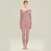 Roupa Térmica de Comércio Exterior com Temperatura Constante Transfronteiriça para Outono e Inverno, traje quente que retém o calor, tamanho grande, roupa de camada base de alta elasticidade