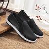 26 Nuevos Modelos de Verano de Zapatos de Tela del Viejo Pekín para Hombre, Versátiles, Cómodos, Transpirables, Antideslizantes y de Suela Suave, Zapatos de Trabajo para Personas de Mediana Edad y Mayores