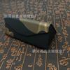 Novo Estojo Triangular Dobrável para Óculos com Padrão de Anel Anual Estojo para Óculos em Estoque Caixa Artesanal Portátil