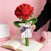 Buquê Gigante de Rosas Feito à Mão para o Dia da Mulher e Dia das Mães, Presente Criativo para Namorada, Rosas para o Dia das Meninas