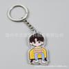 Llavero de Dibujos Animados Personalizado Llavero Acrílico Transparente de Doble Cara Llavero de Personaje de Anime Estrella Decoración