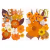 Kit de material DIY com flores secas, espécimes de plantas com flores reais prensadas, pintura de decoração para porta-retratos, um presente de aniversário para amigos e melhores amigas