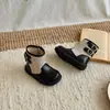 Botas XSH Venice para Niños Estilo Coreano Retro Botas de Cuero con Temática de Bosque, Botas Altas hasta la Pantorrilla, Unisex, Cremallera Lateral, Estilo Francés