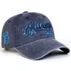 Gorra de Béisbol Retro Americana Transfronteriza con Bordado de Letras, Sombrero de Sol Unisex, Versátil y Único