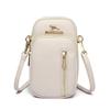 Bolso Casual Pequeño de Cuero Suave para Mujer Mini Verano 2022 Nuevo Bolso de Hombro Vertical de Piel de Vaca para Bolso para Teléfono Móvil Cruzado para Mujer