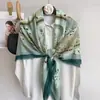 Bufanda Grande de Algodón y Lino Imitación Estilo Étnico para Primavera y Otoño, Bufanda para el Cuello, Chal, Bufanda de Viaje para Protección Solar, Bufanda de Seda para Aire Acondicionado