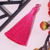Anillo de Tirar de 8 cm Borla Bobina de Poliéster Pequeños Accesorios de Borla Colgante Bolsita DIY Bolsita Marcador Colgante Disco USB Joyería