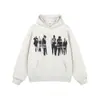 Moletom com Capuz Estilo Coreano Estampa de Retrato Retrô para Meninos Solto Outono e Inverno Nova Marca de Moda High Street Versátil Hoodie Top