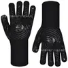 Guantes Retardantes de Llama, Resistentes al Fuego, Resistentes a Altas Temperaturas hasta 800 Grados, Para Barbacoa BBQ, Horno de Microondas, Horneado, Guantes de Silicona Aislantes del Calor Anti-Escaldaduras