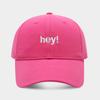 Nueva gorra creativa con letra hey bordada de copa suave y visera de pico de pato, para cara pequeña, deportes al aire libre, viajes, protección solar, gorra de béisbol