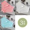 (3 peças) Roupa interior de apoio à barriga de mulheres grávidas em forma de V em forma de cintura baixa para mulheres grávidas sem vestígios de gravidez e parto universal Ice Silk forro de algodão puro