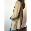 Blazer Street Style Dupla Face Casual Soltinho Tendência para Mulheres, Disponível para Atacado