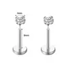 Brincos de Nariz, Piercings de Lábio, Piercings de Cartilagem Auricular de Aço Inoxidável Europeus e Americanos, Joias para Piercing Corporal com Cravação de Diamantes, Atacado da Cadeia de Suprimentos