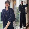 Conjunto Deportivo Casual Personalizado para Mujer Verano 2026 Nuevo Elegante Cardigan de Lino Manga Larga Protección Solar Pantalones de Pierna Ancha