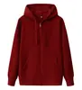 Moletons com capuz estilo coreano para homens e mulheres, logo estampado personalizado, cardigã com zíper, moletom quente casual folgado com forro de fleece, vestuário de trabalho
