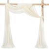 Gasa de Boda Forest Lawn Decoración de Arco Exterior Cortina Colgante Decoración de Boda Cortina de Gasa