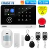 Superventas transfronterizo Tuya APP WiFi GSM sistema de alarma de seguridad antirrobo para el hogar inteligente