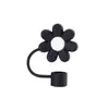 Tapa de Silicona de Grado Alimenticio para Popote Transfronteriza con Diseño de Flor de Ciruelo Adecuada para Popotes Stanley, Juego de Tapas de Enchufe a Prueba de Fugas 10 mm