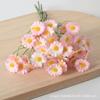 Margarita Artificial Pequeña de 2 Ramas Manzanilla Flor Artificial Ramo Pequeño Decoración del Hogar Crisantemo Holandés Flor Falsa Ramo de Seda Venta al por Mayor