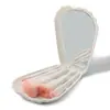 Nueva caja de espejo con carcasa portátil, juego de 5 piezas multifuncional de brochas para maquillaje, brocha para sombra de ojos en polvo suelto, herramientas de belleza para principiantes