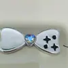 Lindo Chica Corazón Negro Rosa Kt Gato Lazo Pasador Joyería Accesorios Mayoreo DIY Funda de Teléfono Móvil Insignia Decorativa