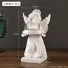 Estátua Vintage Desgastada da Deusa da Vitória Decoração de Mesa de Entrada Figura Criativa da Mitologia Grega Artesanato Presente