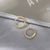 Aretes de Aro Retorcido, Simples Elegantes, Mini Aretes de Hebilla para Hélice, Aretes Anchos Retorcidos, Aretes