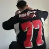 Wildx Pulse Series Uniforme de Hóquei no Gelo Americano Nº. 77 Suéter de Moletom de Manga Longa Casal de Futebol Retro Original Tendência Nacional
