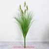 Espigas de Trigo e Folhas Artificiais Ramo Único Adereços de Fotografia de Jardinagem Plantas Artificiais Cacho de Trigo de Arroz Artificial