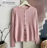 Cárdigan de punto blanco hilo coreado bordado trenzado suave y pegajoso top para mujer otoño e invierno nuevo casual versátil chaqueta top