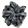 Puff de Bolinhas Onduladas ~ Estilo Coreano Rede Bolinhas Onduladas Cetim Anel de Cabelo Grande Intestino Avançado Elegante Versátil Corda de Cabelo Bolinha Acessórios de Cabelo