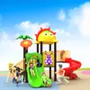 Parque de Diversões Grande Deslizador Externo Combinação de Tobogãs Equipamento de Playground Externo Comunitário Instalações de Brincadeiras Infantis