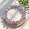 Pulsera de Cristal Flor Explosión Rosa Flor de Cerezo Estilo Súper Hada, Pulsera Dulce de Cuentas Multicolores Hecha a Mano, Regalo para Estudiante Exportación E-Commerce