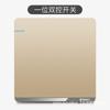 Tipo 86 Eléctrico Internacional Oculto en Pared Socket de Interruptor Dorado Una Abierta Cinco Agujeros USB Panel de Interruptores Socket 16A