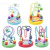 Juguete de educación temprana para bebés, cuentas para bebés, juego de bloques de construcción para niños, columna, golpeteo, piano, giro, insecto, beneficio para el desarrollo de la inteligencia, regalo