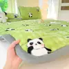 2026 Nueva Clase A Leche Polar Estampado Burbujas Colchón Sábana Acolchada Cubre Cama Juego de Tres Piezas