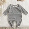 Pijama de Manga Larga para Bebé Estilo Coreano Estilo Primavera y Otoño Monos de Manga Larga para Bebé Niño y Niña Ropa para Gatear Ropa de Casa para Gatear