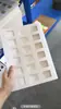 Livro de Amostras de Tecido, Cartão de Amostra Cortada de Tecido, Amostra de Claraboia, Cartão de Cores de Acessórios, Livro de Amostras, Caixa de Clipe Xadrez