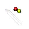 Lámpara LED CO-Yin de niebla roja y verde F3 mm con cuentas bicolor, enchufe directo, cargador LED, fuente de alimentación, fabricante