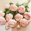 Peonía Flor Artificial Flor de Seda Flor Artificial Seca Ramo de Rosas Flor para Mesa de Comedor Flor para Sala de Estar Adorno Decoración para el Hogar