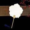 Bolsa de material DIY de leque em branco especial para leque de pintura PVC extensão de água pintura tinta flutuante leque redondo área cênica leque de laca atacado