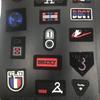 Força de fábrica custom hardware couro padrão vestuário customizado personalizado drop plástico universal marca de couro sstel