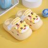 Chinelo Infantil Novo Estilo Baotou Anti-Colisão Tamancos Verão Interior Antiderrapante Desenho Animado Crianças Pequenas e Médias Bebê Usar Praia