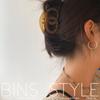 Estilo coreano Retro Marrom Simples All-match Oval Double Loop Bagel Médio Grampo de Cabelo Clipe de Tubarão para Tomar Banho e Sair